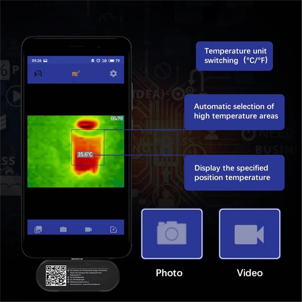 Caméra thermique mobile utile, - Phone Accessories Images avis et prix