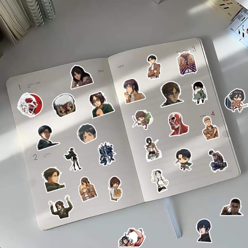 60 autocollants anime Attack o - Phone Accessories Pouch avis et prix