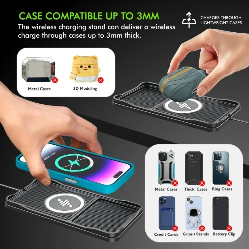 Base de chargeur sans fil de v - Phone Accessories For Boys avis et prix